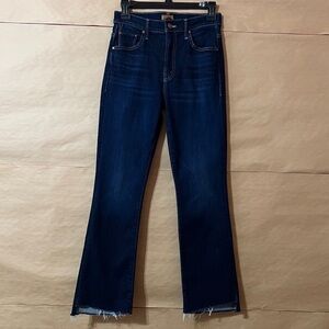 Mother | The Insider Crop Step Fray Off Limits Jeans High Rise Flare Size 25